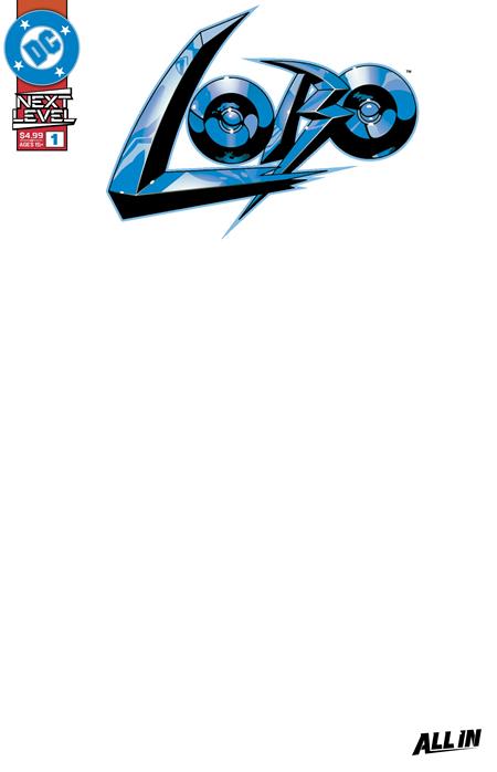 Lobo #1 Cover F Blank Card Stock Variant | Main Man DC Comics First Issue Sketch Cover