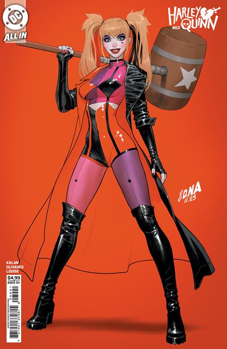Harley Quinn #60 Cover B David Nakayama Card Stock Variant | DC Comics Maid of Mischief