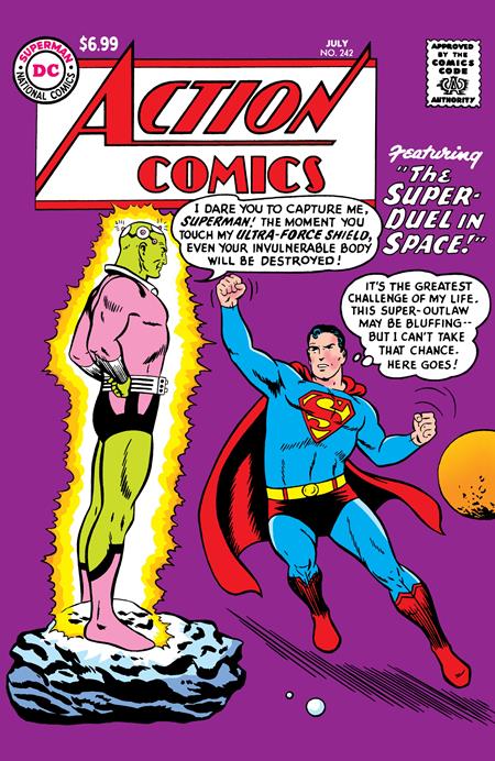 Action Comics #242 Facsimile Edition Cover C Curt Swan Foil Variant | First Brainiac Superman