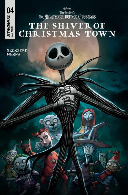 Tim Burton's Nightmare Before Christmas: Shiver of Christmas Town #4 Cover C Alan Quah Variant | Dynamite Entertainment