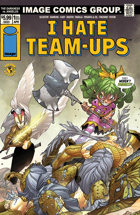 Darkness vs. Angelus One-Shot Cover F Pat Boutin I Hate Fairyland Team-Up Variant – Image Comics