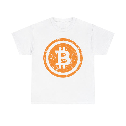 Bitcoin Logo Vintage Unisex Heavy Cotton Tee