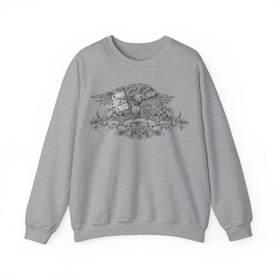 Land Of The Free Eagle Crest Unisex Heavy Blend™ Crewneck Sweatshirt