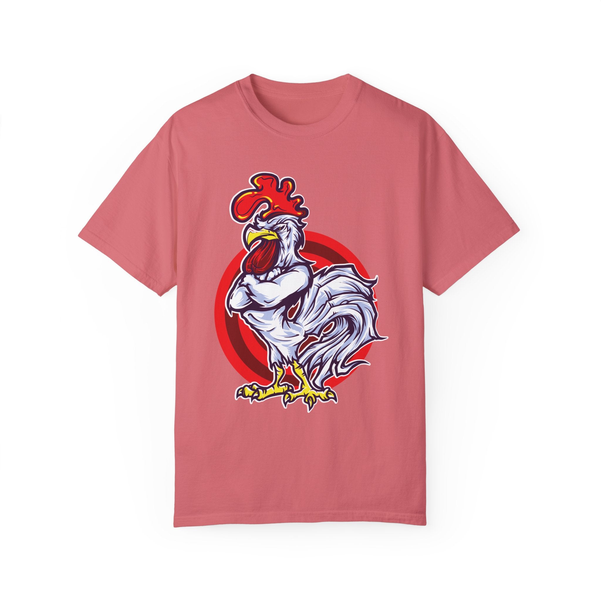 BraggerSwine Unisex Garment-Dyed T-Shirt - Big "Cock" Rooster