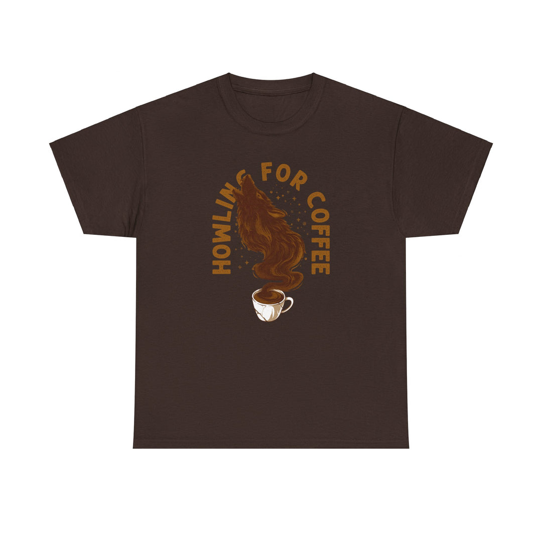 Howling For Coffee Unisex Heavy Cotton Tee