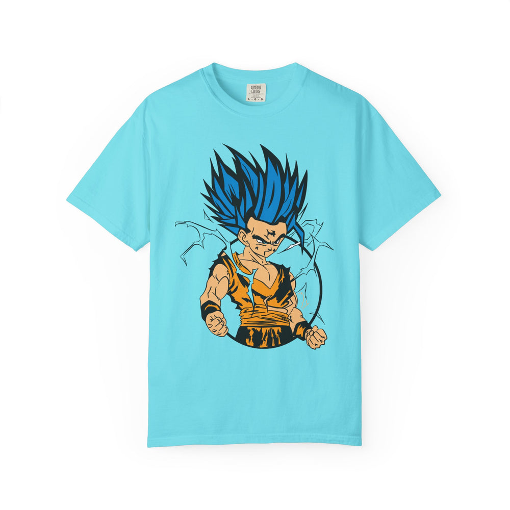 Super Saiyan Blue Warrior T-Shirt — Anime Powerup Graphic Tee