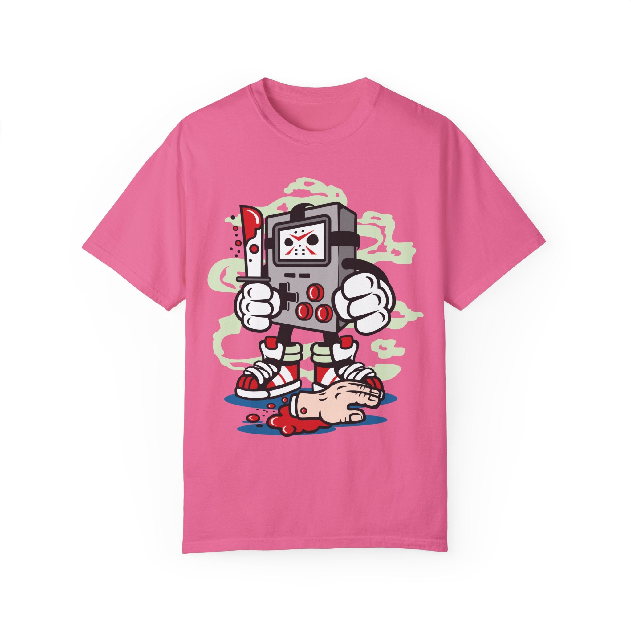 BraggerSwine Unisex Garment-Dyed T-Shirt - Gamer Serial Killer
