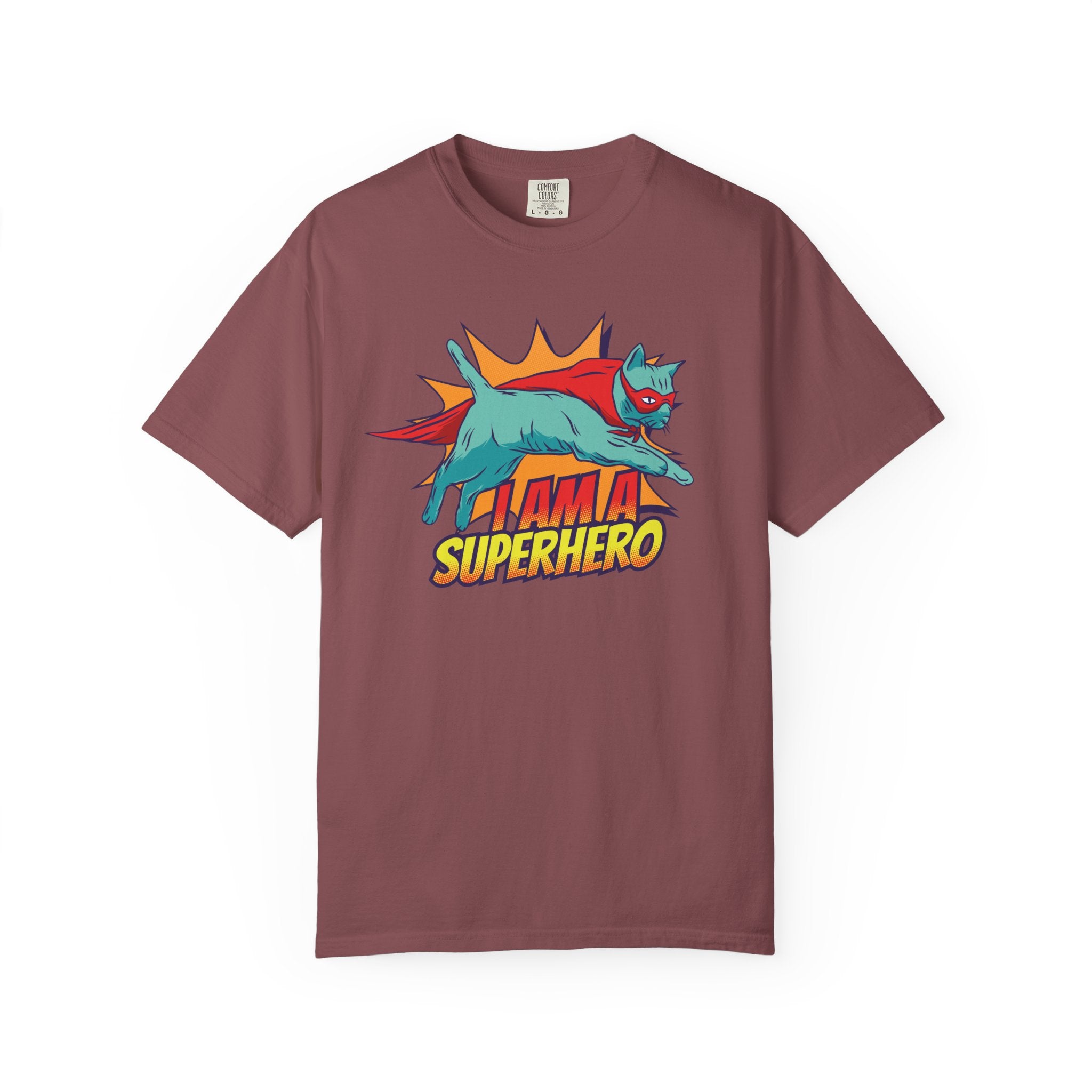 I Am a Superhero Cat T-Shirt — Retro Cat Graphic Tee
