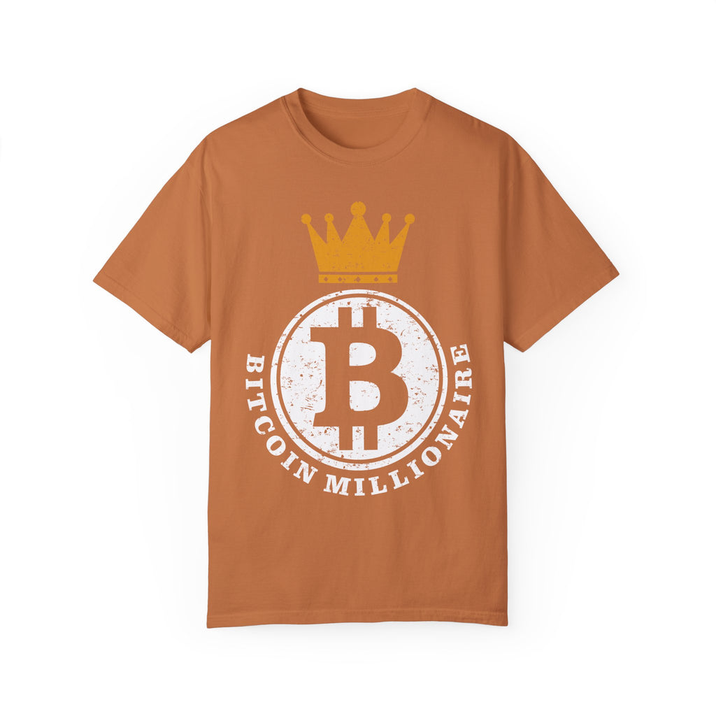 BraggerSwine Unisex Garment-Dyed T-Shirt - Bitcoin Millionaire