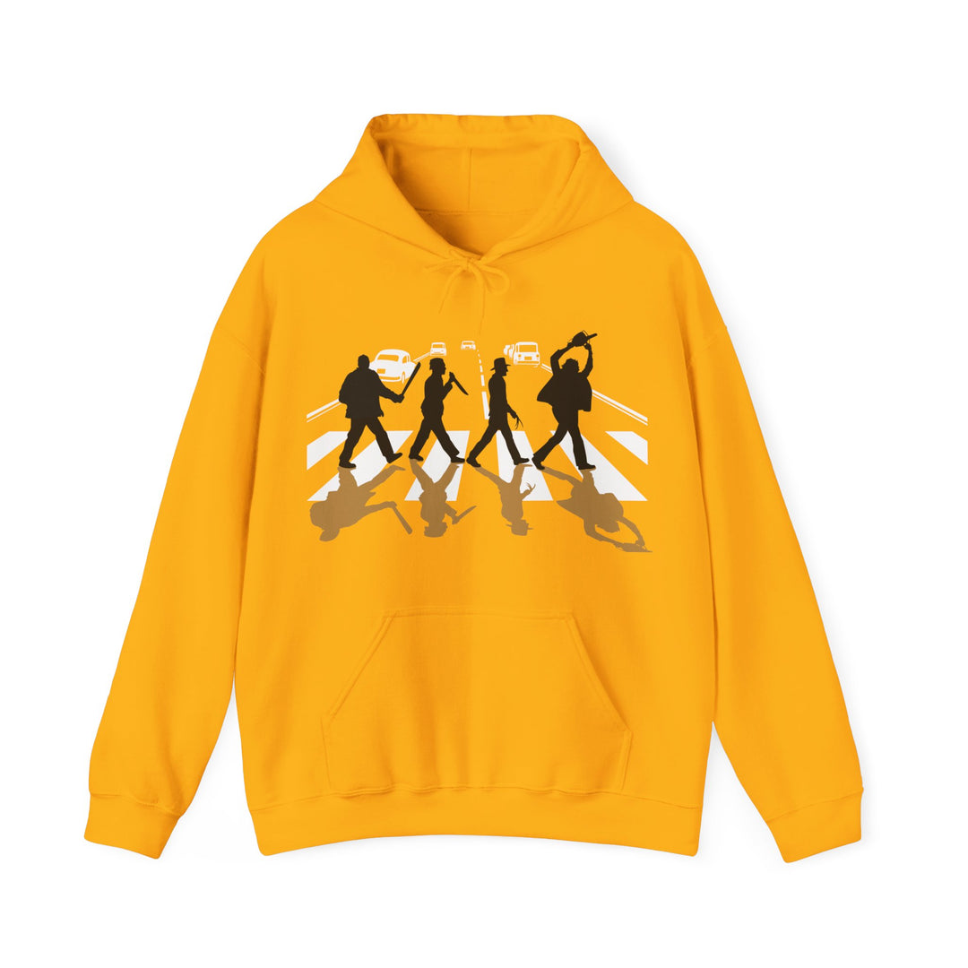 BraggerSwine Unisex Heavy Blend™ Hooded Sweatshirt  - Abbey Road Killer