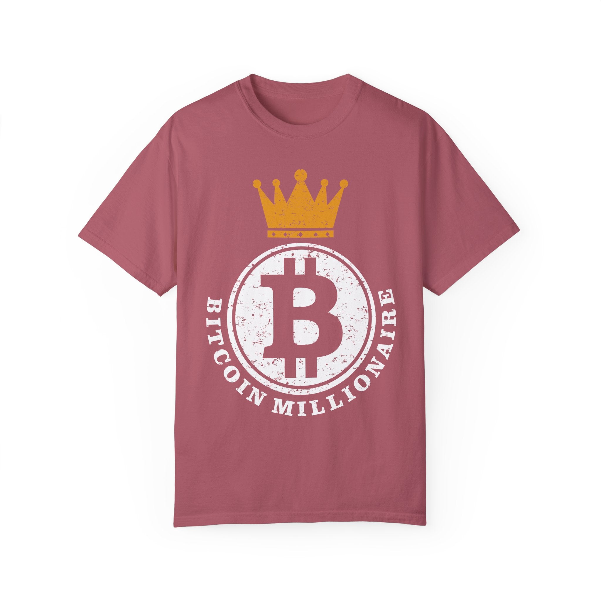 BraggerSwine Unisex Garment-Dyed T-Shirt - Bitcoin Millionaire