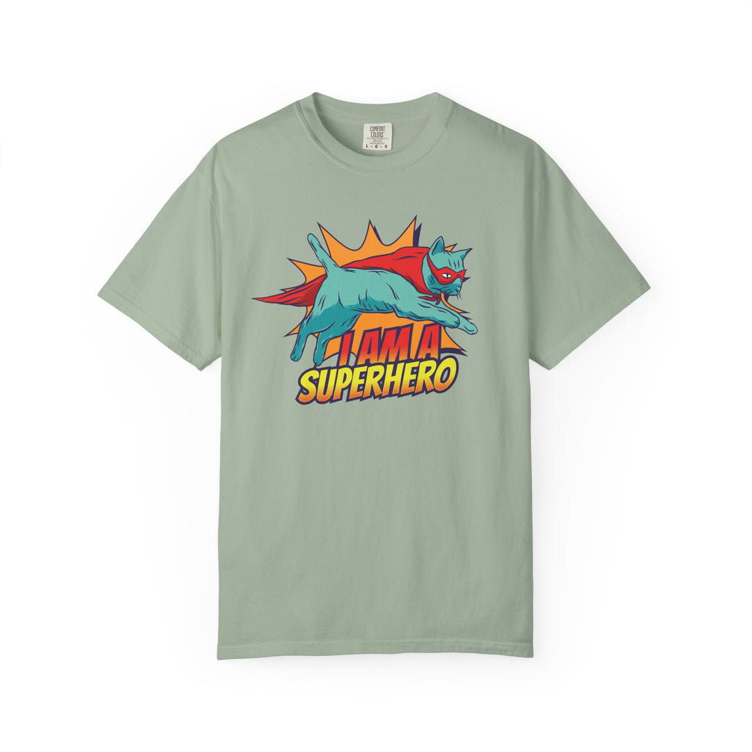 I Am a Superhero Cat T-Shirt — Retro Cat Graphic Tee