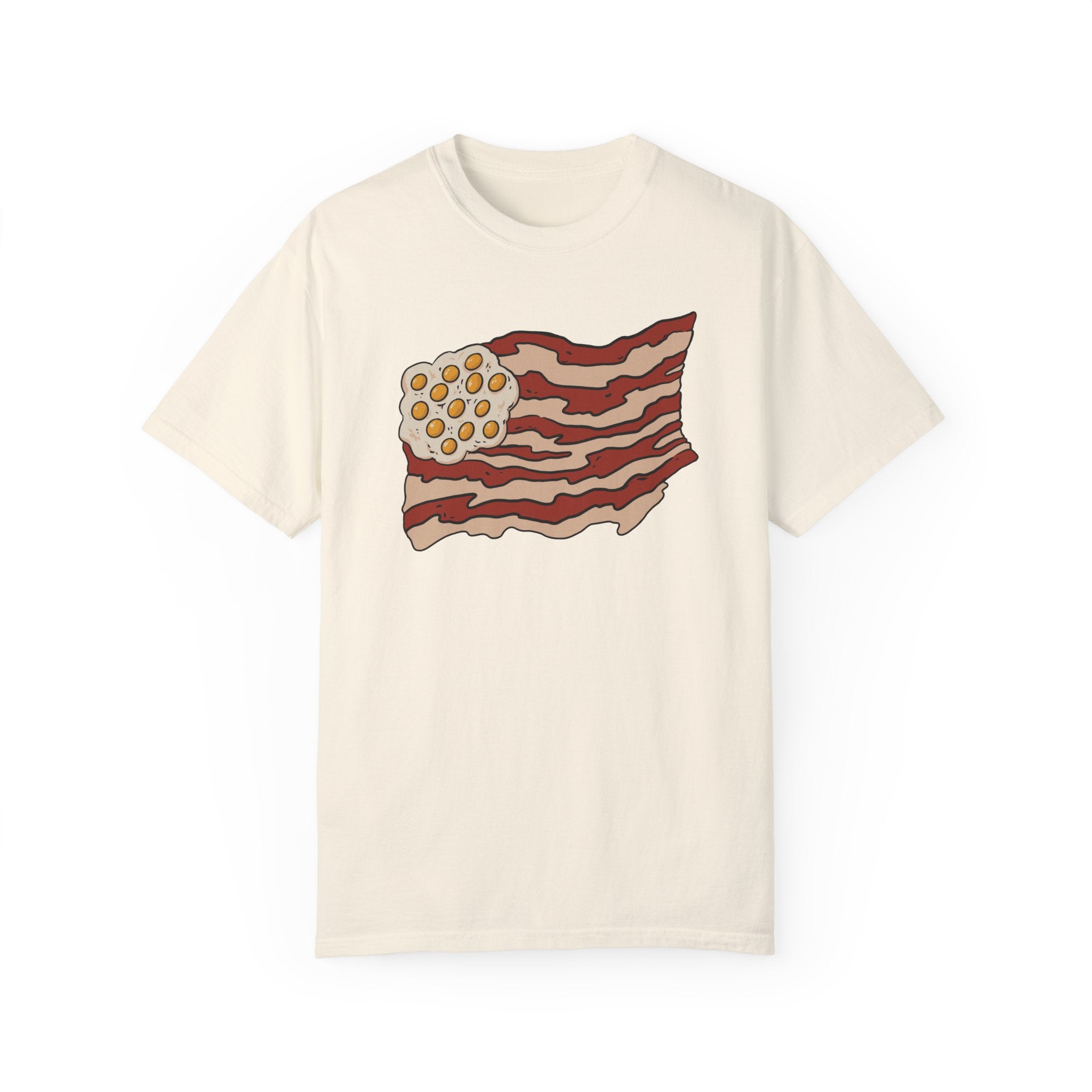 BraggerSwine Unisex Garment-Dyed T-Shirt - Bacon USA Flag