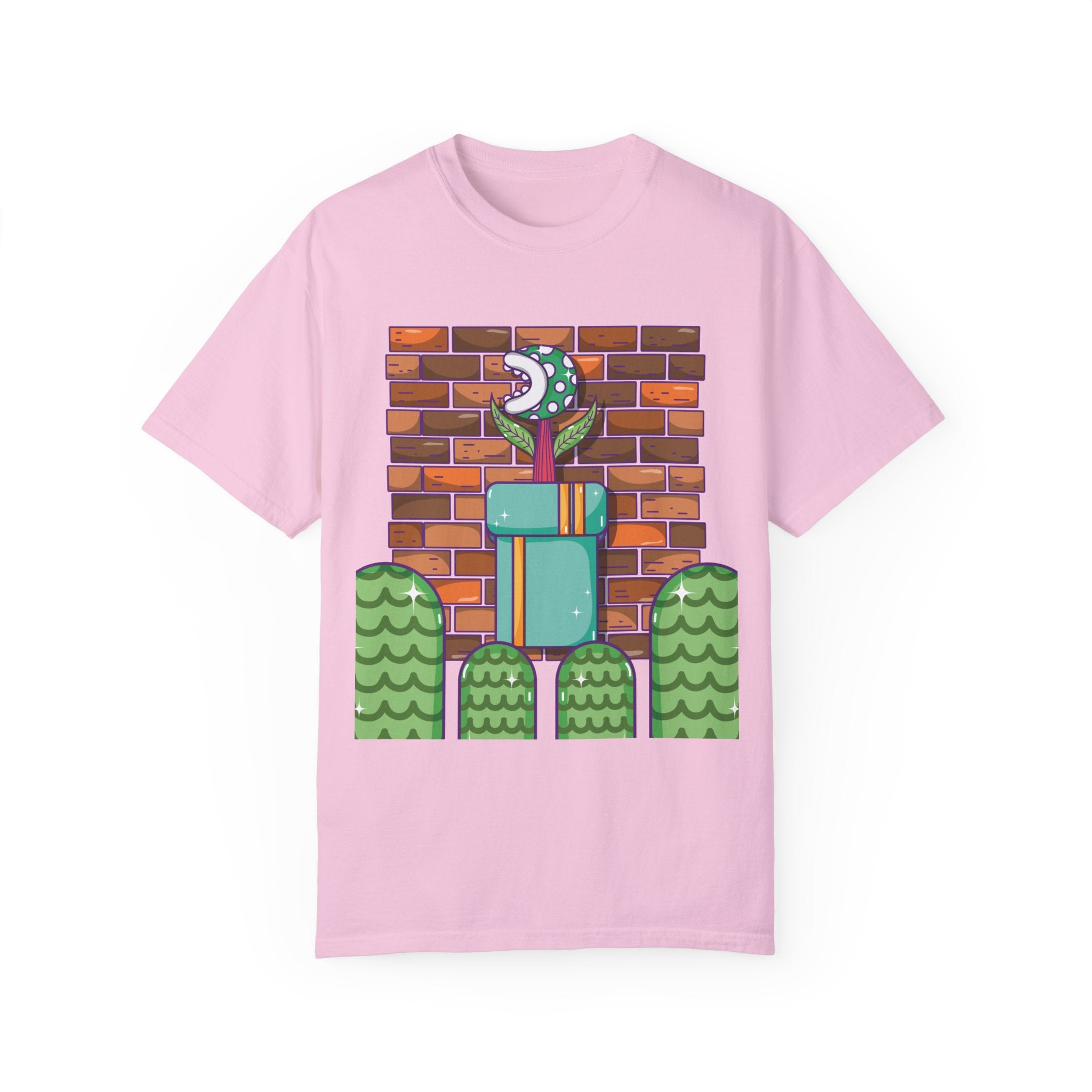 BraggerSwine Unisex Garment-Dyed T-Shirt - Video Game World