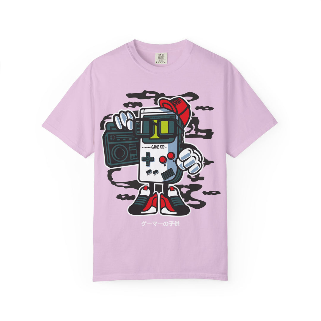 Retro Game Kid Character T-Shirt — Vintage Gamer Graphic Tee