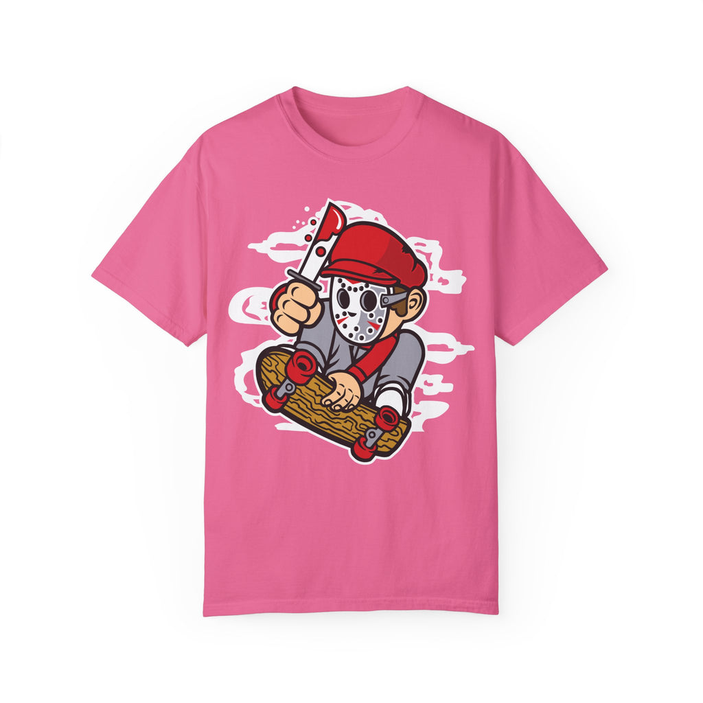 BraggerSwine Unisex Garment-Dyed T-Shirt - Serial Killer Skater