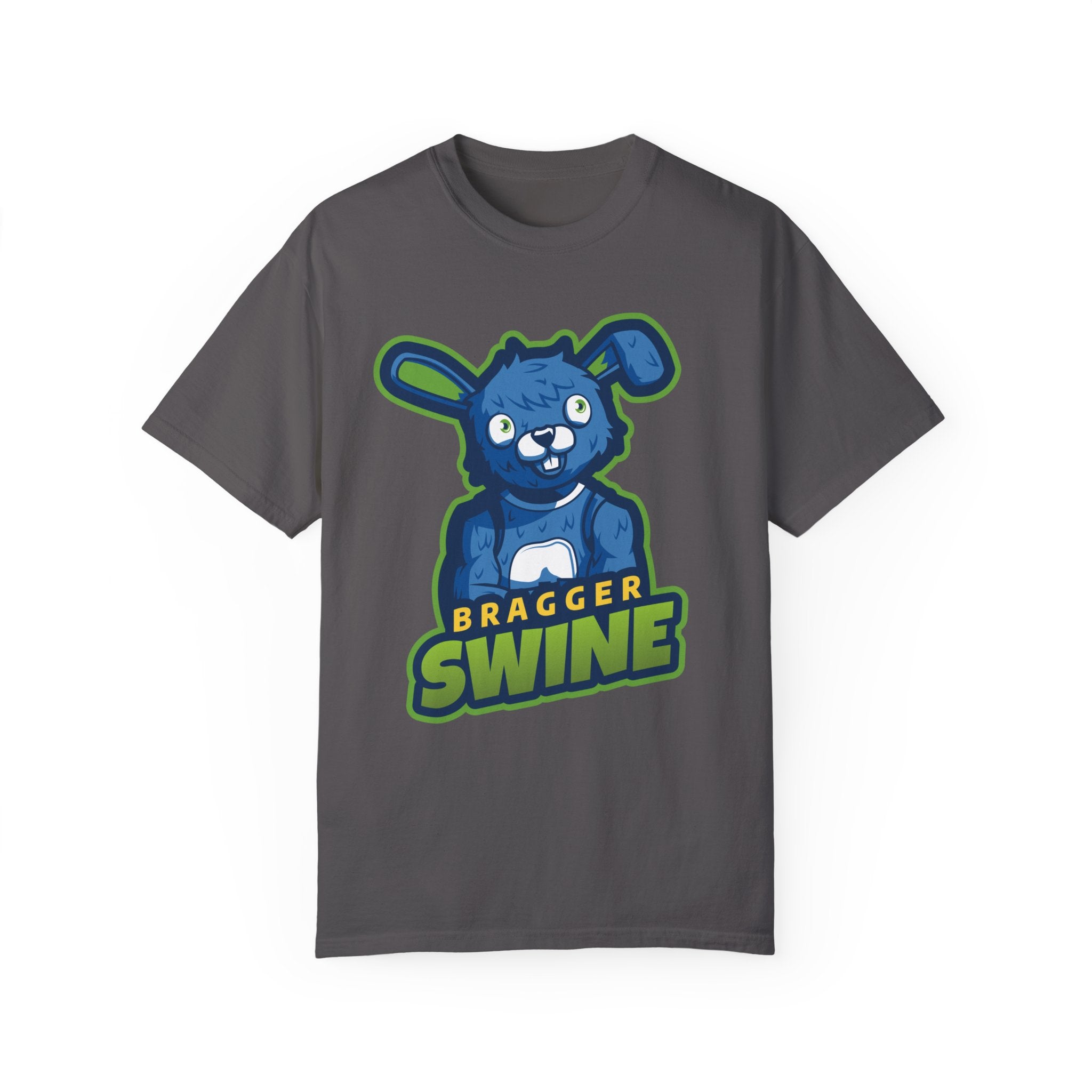BraggerSwine Unisex Garment-Dyed T-Shirt - Bunny