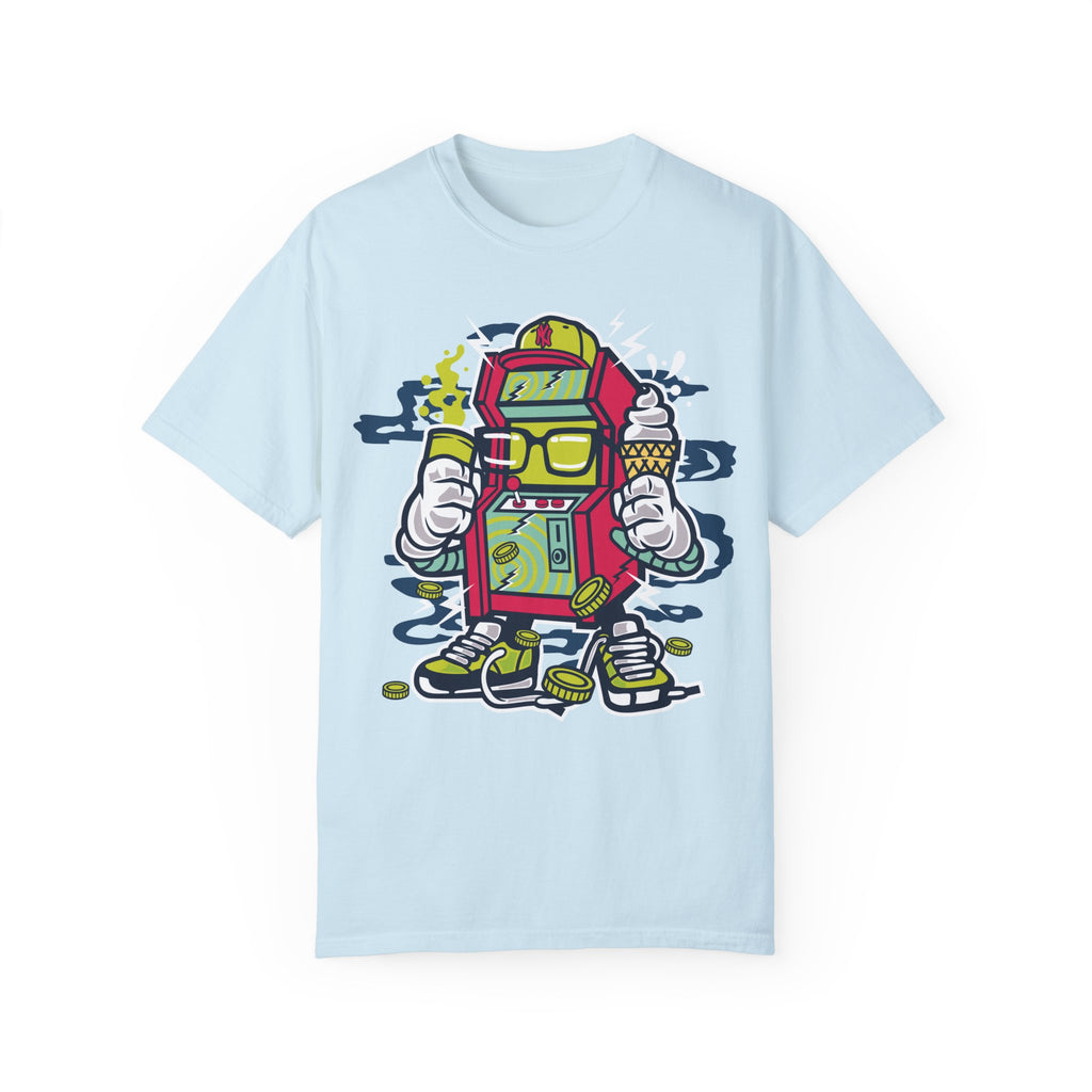 BraggerSwine Unisex Garment-Dyed T-Shirt - Video Game Machine