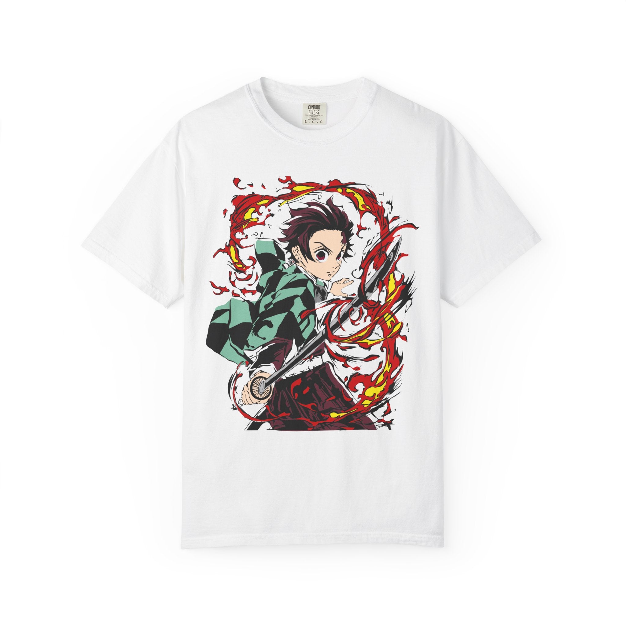 Anime Demon Slayer T-Shirt — Kamado Tanjiro Action Graphic Tee