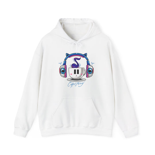 Coffee & Melody Unisex Heavy Blend™ Hooded Sweatshirt