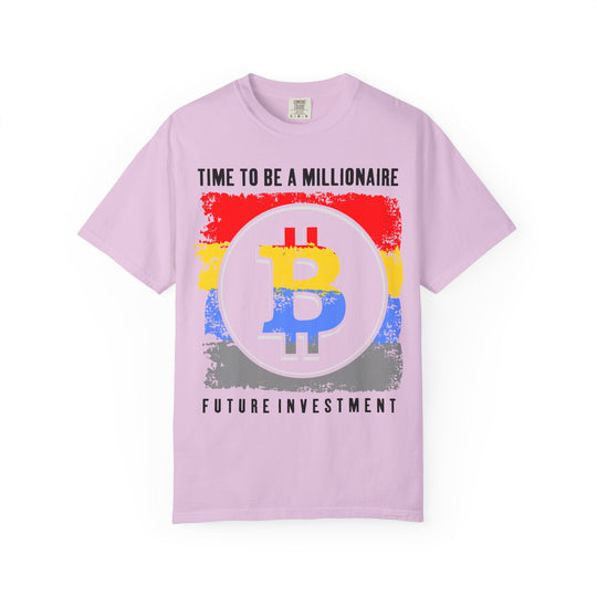 Bitcoin Millionaire T-Shirt — "Time to Be a Millionaire | Future Investment" Crypto Tee