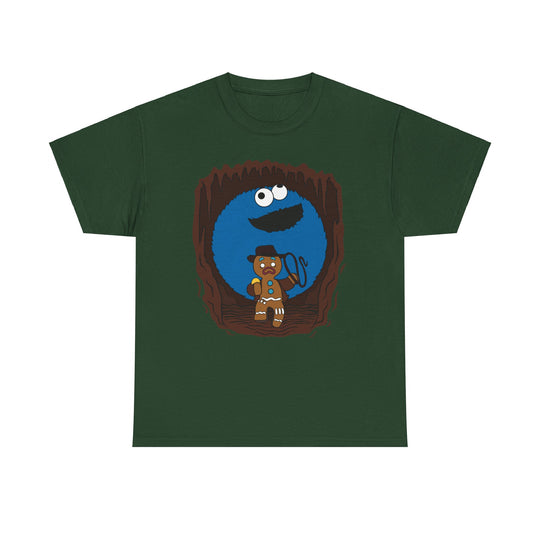 Indiana Jones Cookie Unisex Heavy Cotton Tee