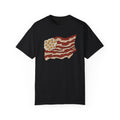BraggerSwine Unisex Garment-Dyed T-Shirt - Bacon USA Flag