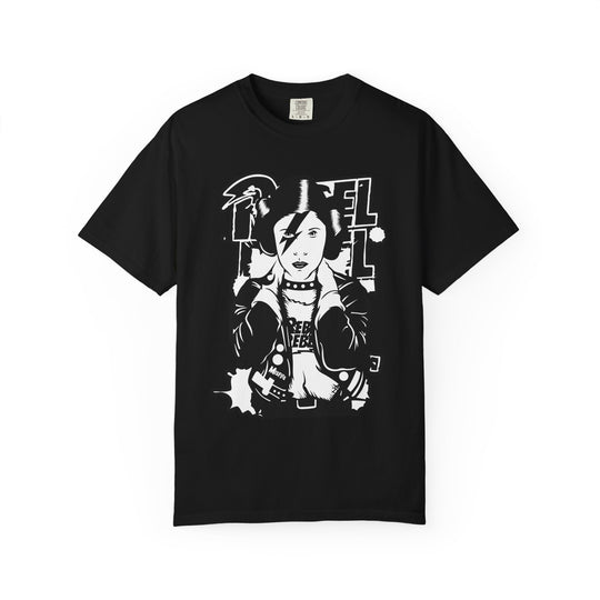 Punk Girl Graphic T-Shirt — Retro Rock Band Tee