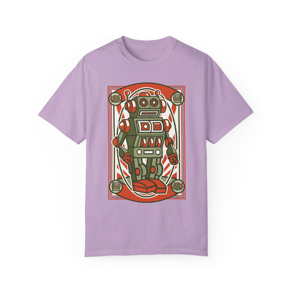 BraggerSwine Unisex Garment-Dyed T-Shirt - Vintage Robot