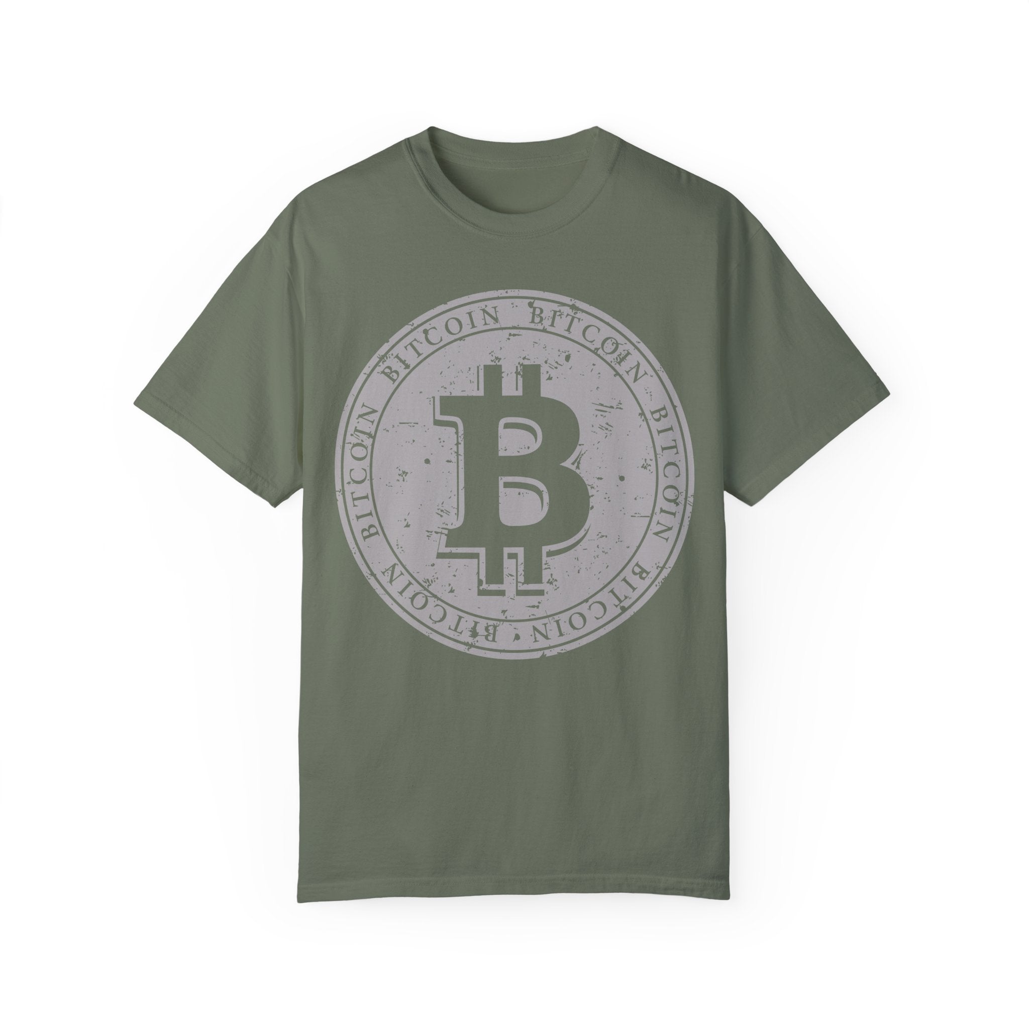 BraggerSwine Unisex Garment-Dyed T-Shirt - Bitcoin