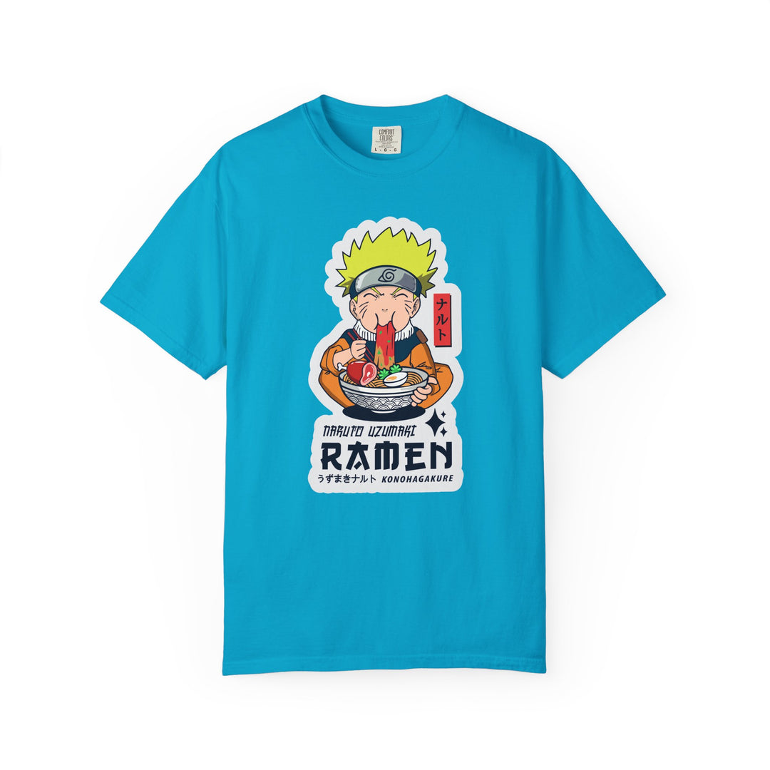 Ramen Lover Graphic T-Shirt — Cute Anime Chef Eating Ramen