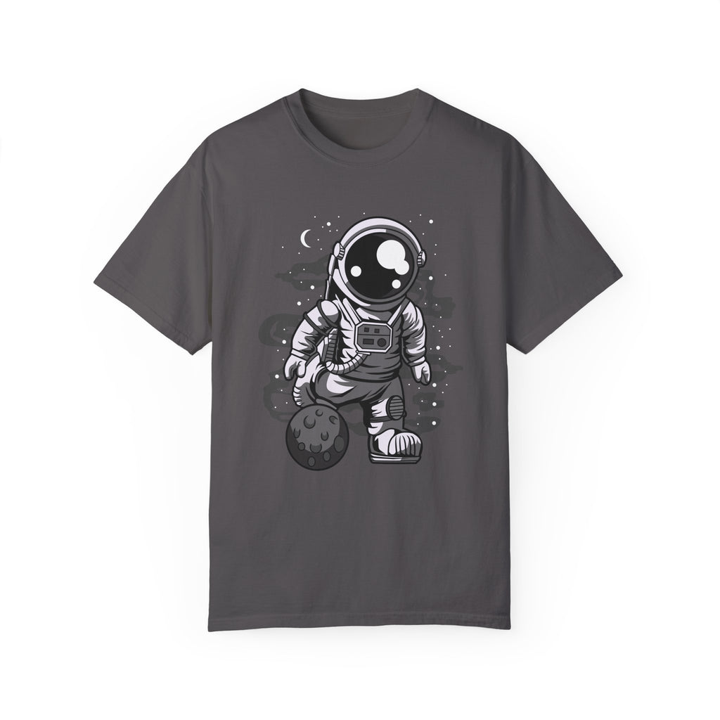 BraggerSwine Unisex Garment-Dyed T-Shirt - Astronaut Soccer