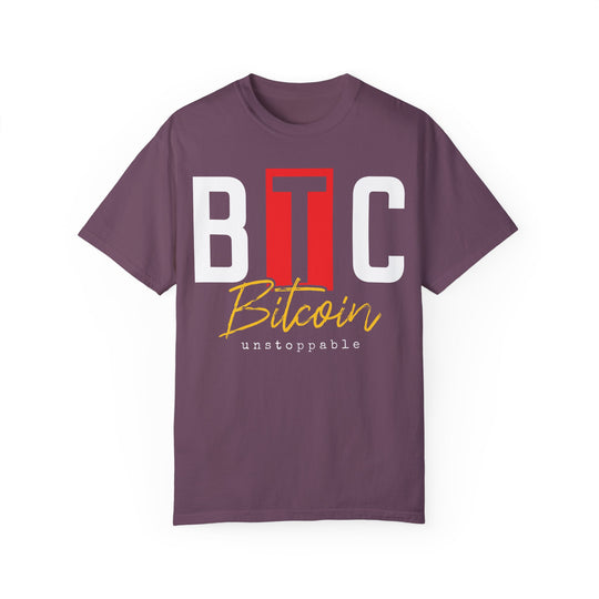 BraggerSwine Unisex Garment-Dyed T-Shirt - BTC Bitcoin Unstoppable