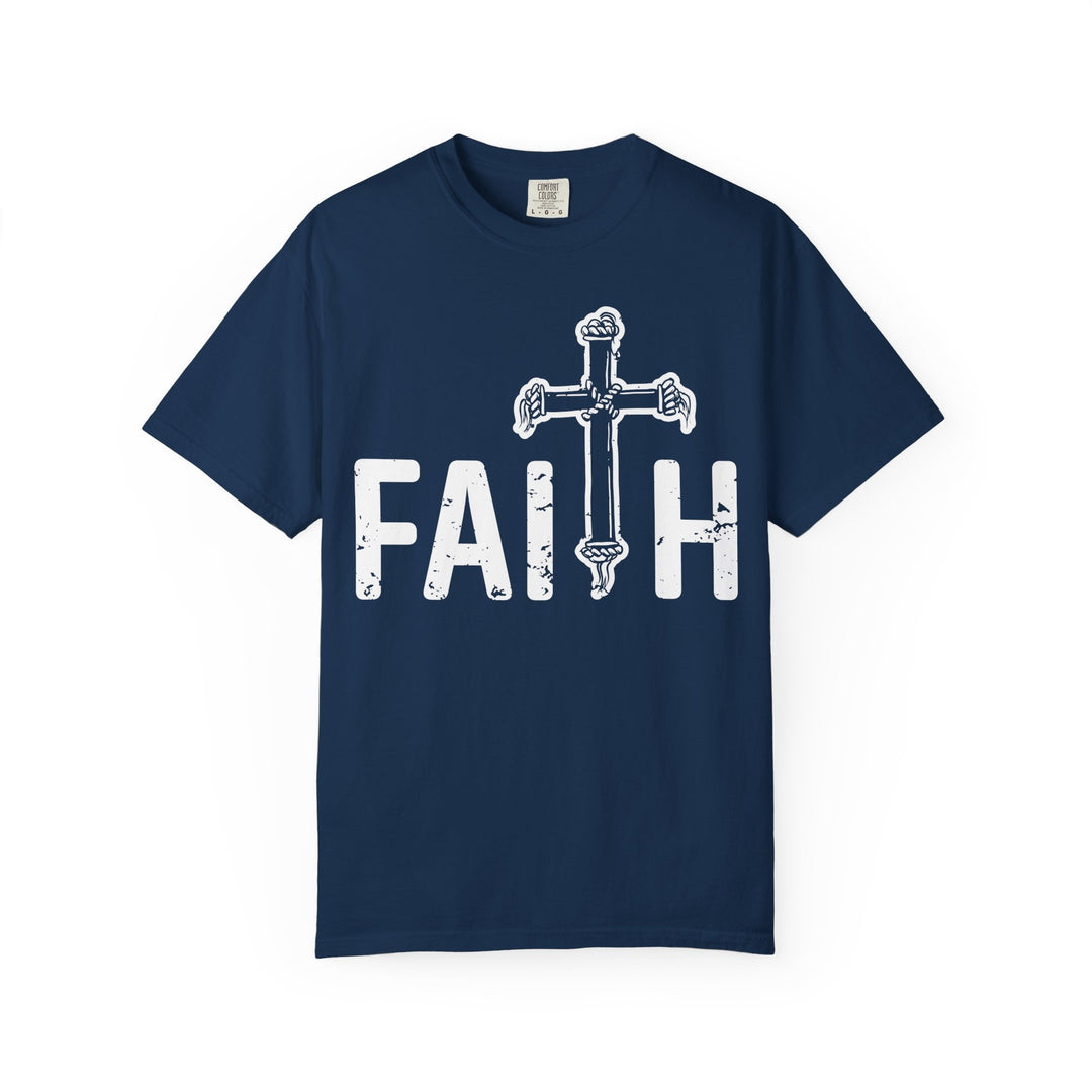 Faith Cross T-Shirt — Vintage Religious Christian Tee