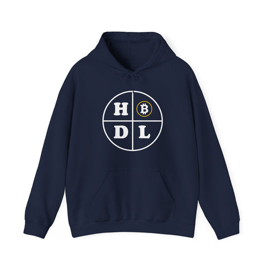 BraggerSwine Unisex Heavy Blend™ Hooded Sweatshirt - Bitcoin HODL