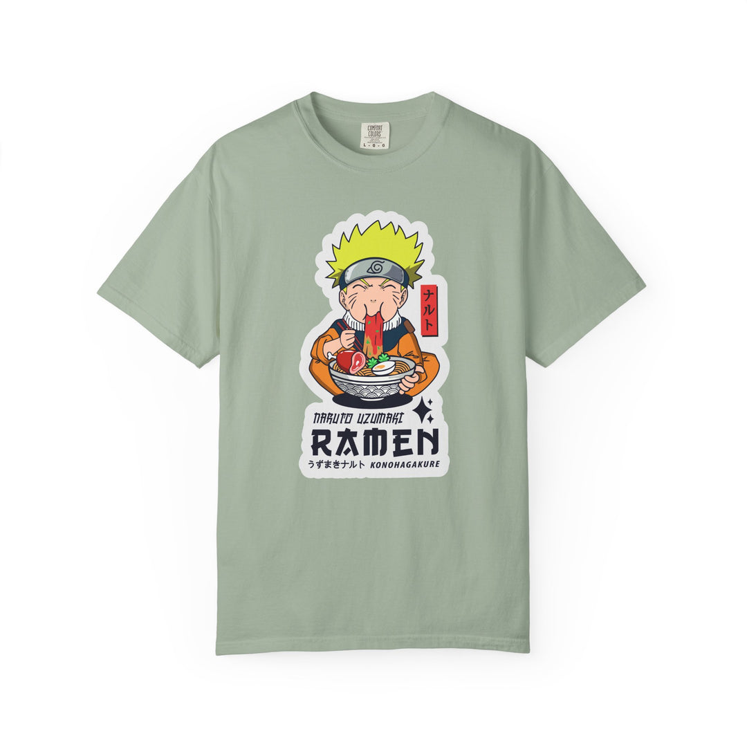 Ramen Lover Graphic T-Shirt — Cute Anime Chef Eating Ramen