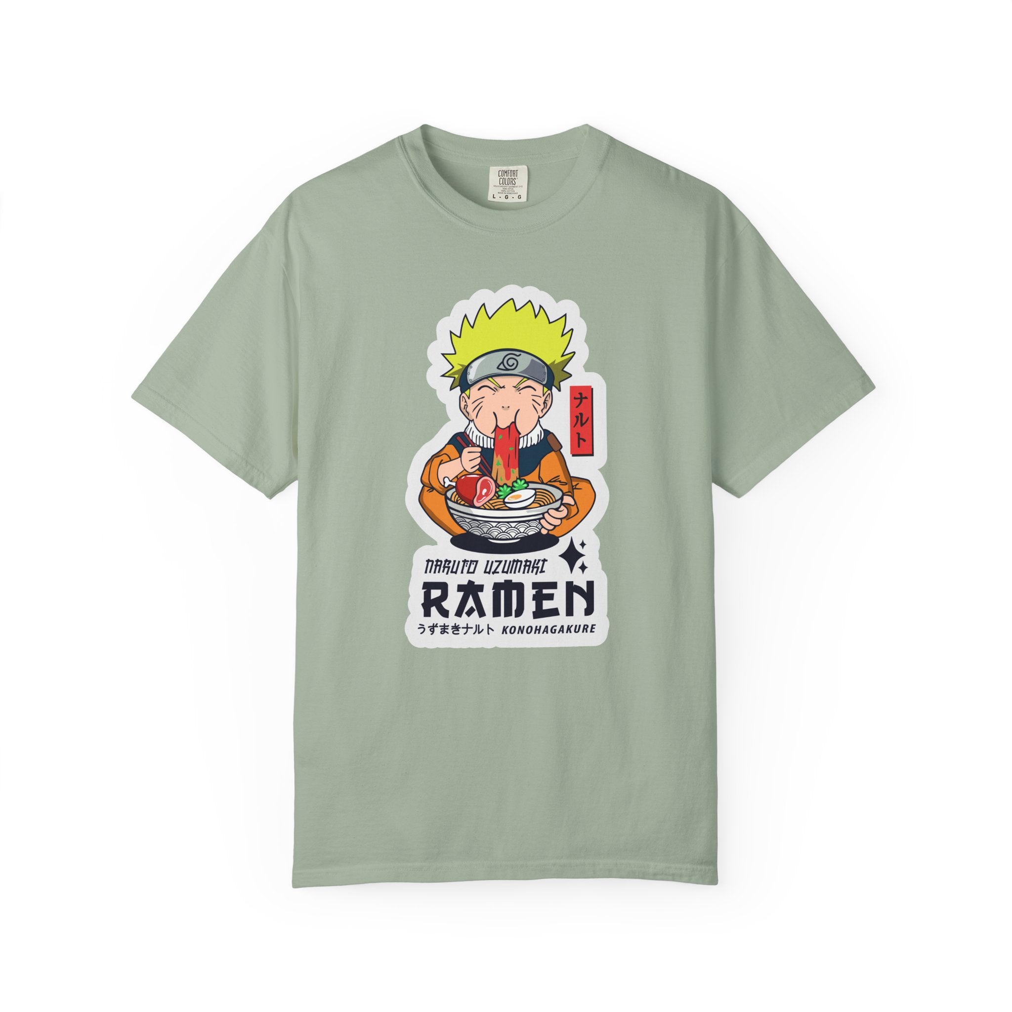 Ramen Lover Graphic T-Shirt — Cute Anime Chef Eating Ramen