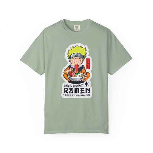 Ramen Lover Graphic T-Shirt — Cute Anime Chef Eating Ramen