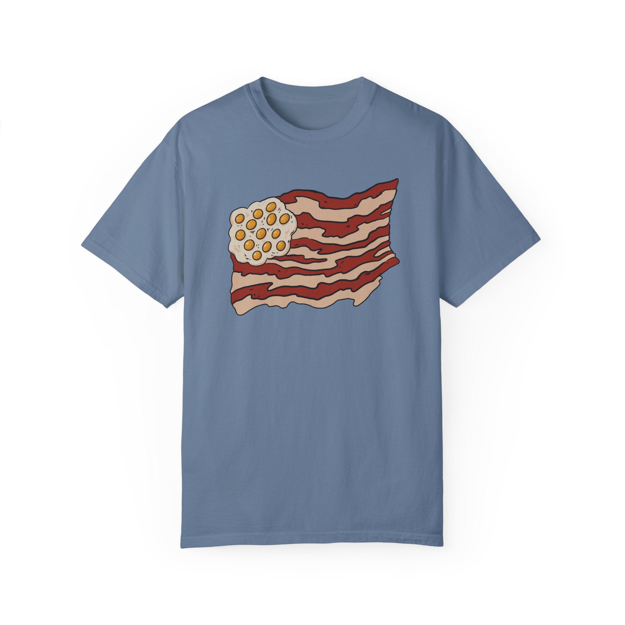 BraggerSwine Unisex Garment-Dyed T-Shirt - Bacon USA Flag