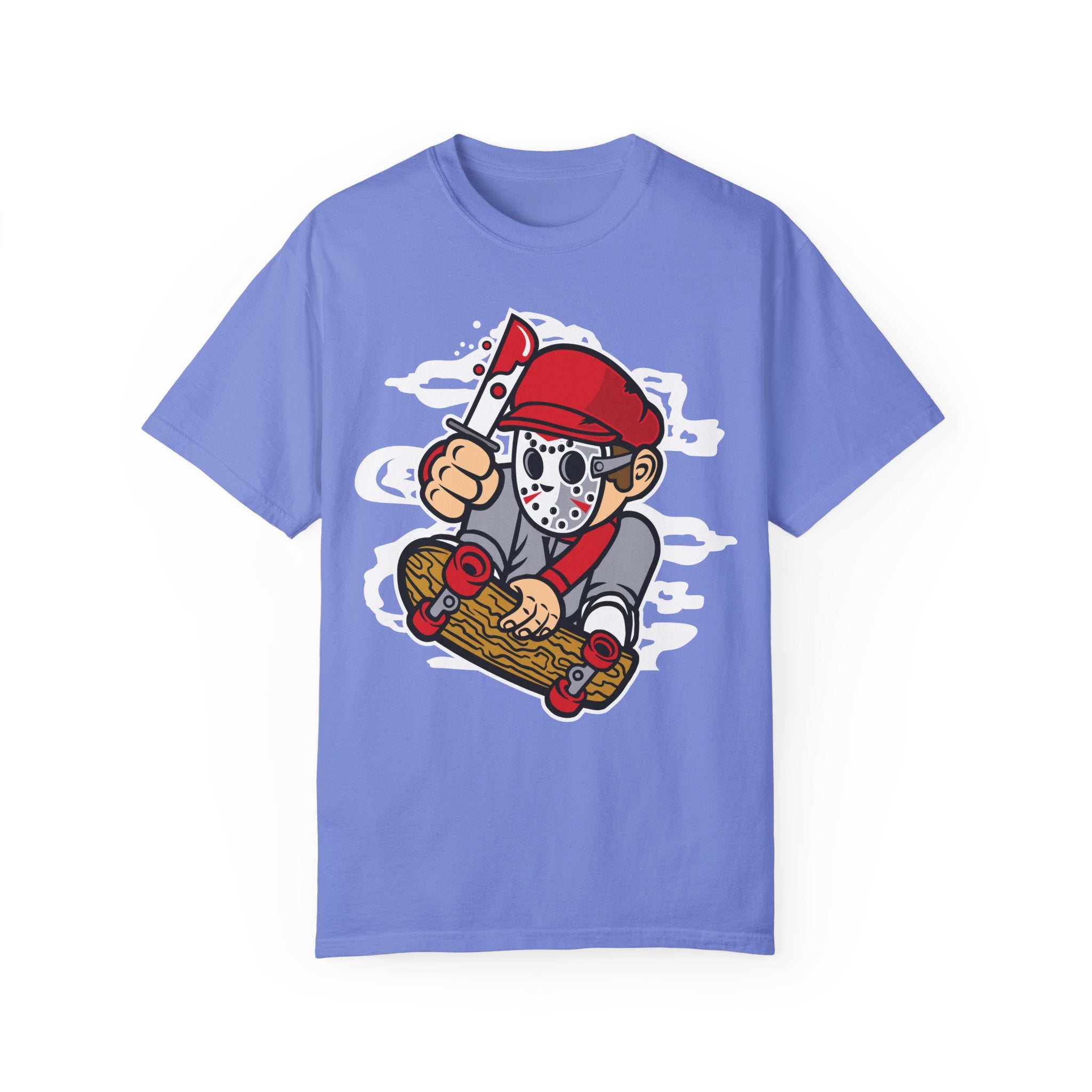 BraggerSwine Unisex Garment-Dyed T-Shirt - Serial Killer Skater