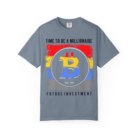 Bitcoin Millionaire T-Shirt — "Time to Be a Millionaire | Future Investment" Crypto Tee