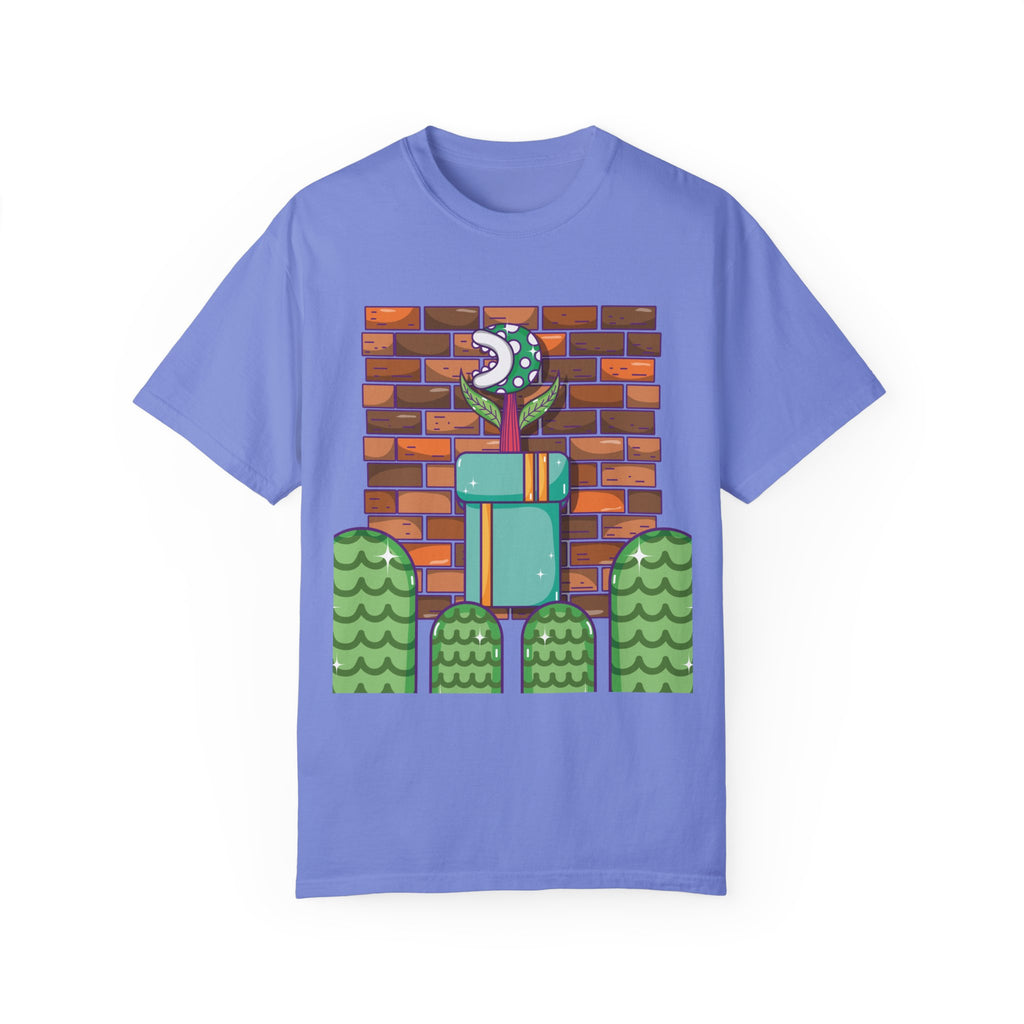 BraggerSwine Unisex Garment-Dyed T-Shirt - Video Game World