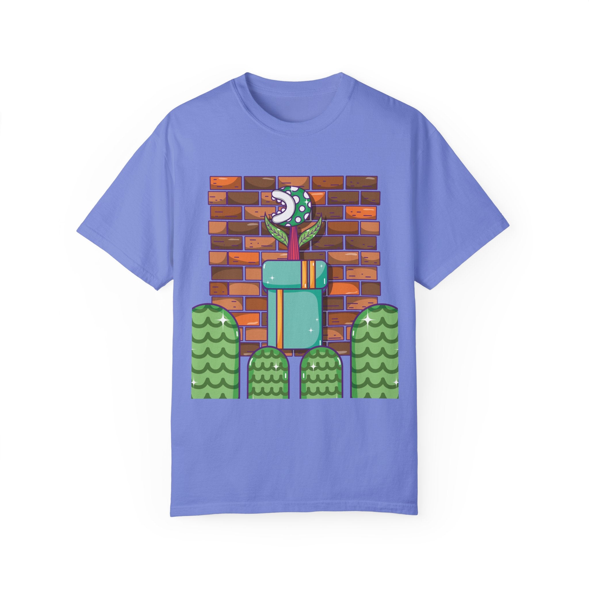 BraggerSwine Unisex Garment-Dyed T-Shirt - Video Game World