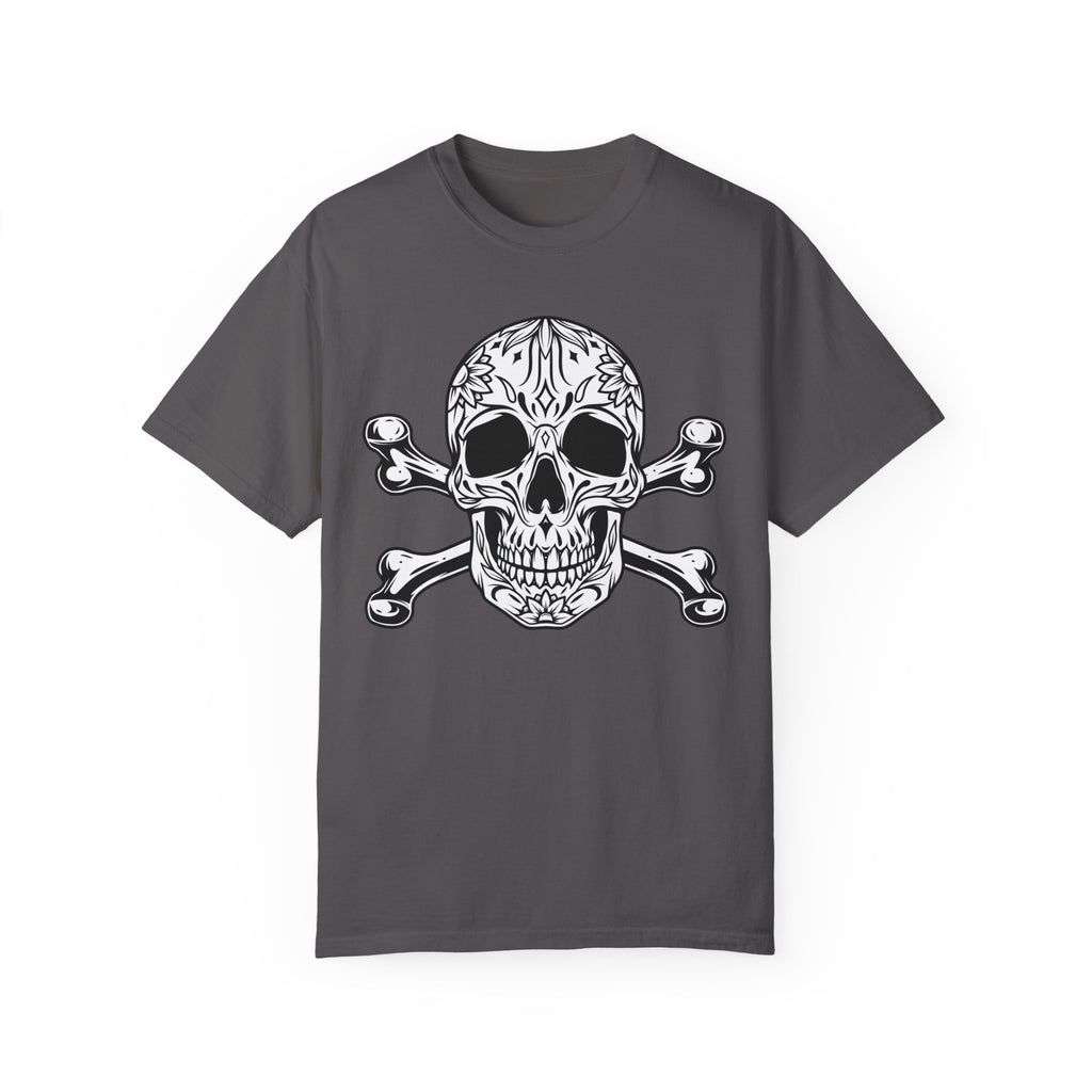 BraggerSwine Unisex Garment-Dyed T-Shirt - Mexican Skull & Bones
