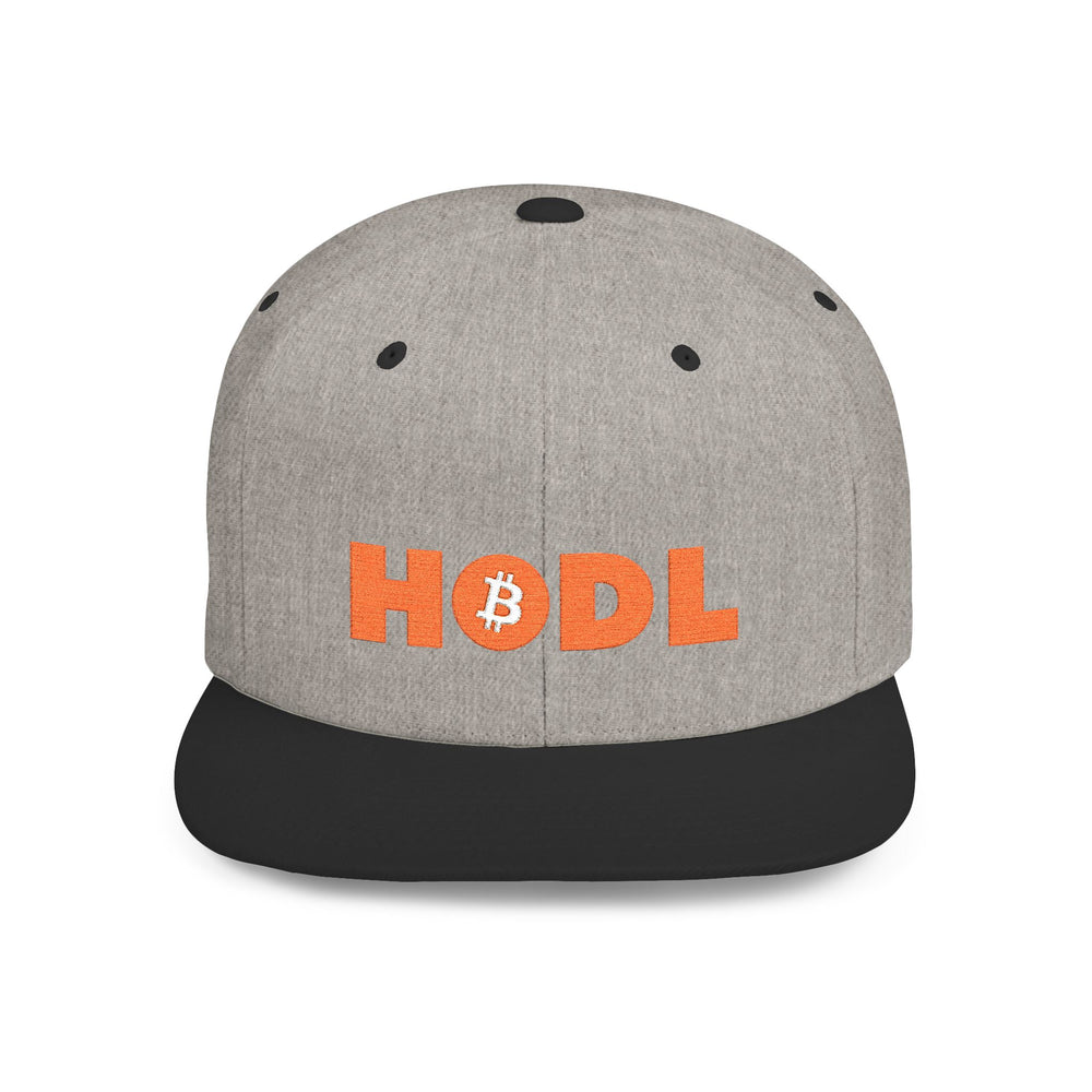 HODL Snapback Hat — Flat Bill Crypto Cap