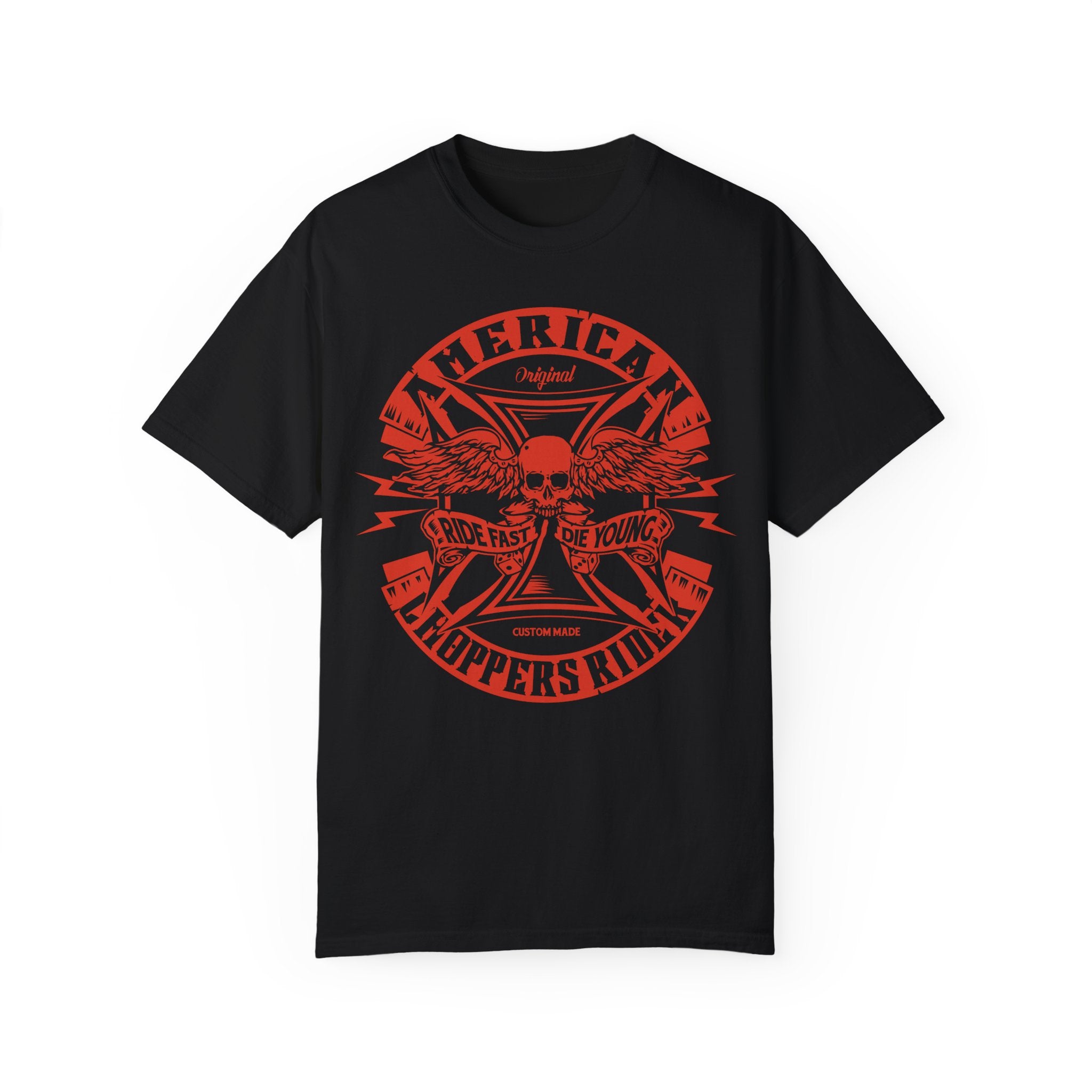 BraggerSwine Unisex Garment-Dyed T-Shirt - American Chopper