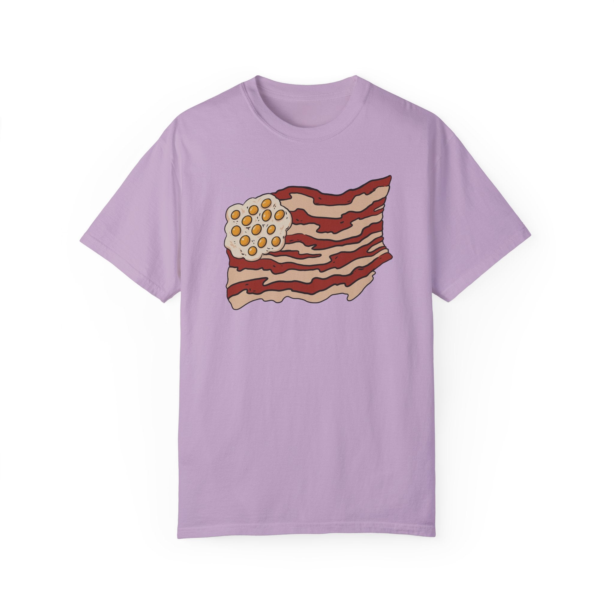 BraggerSwine Unisex Garment-Dyed T-Shirt - Bacon USA Flag