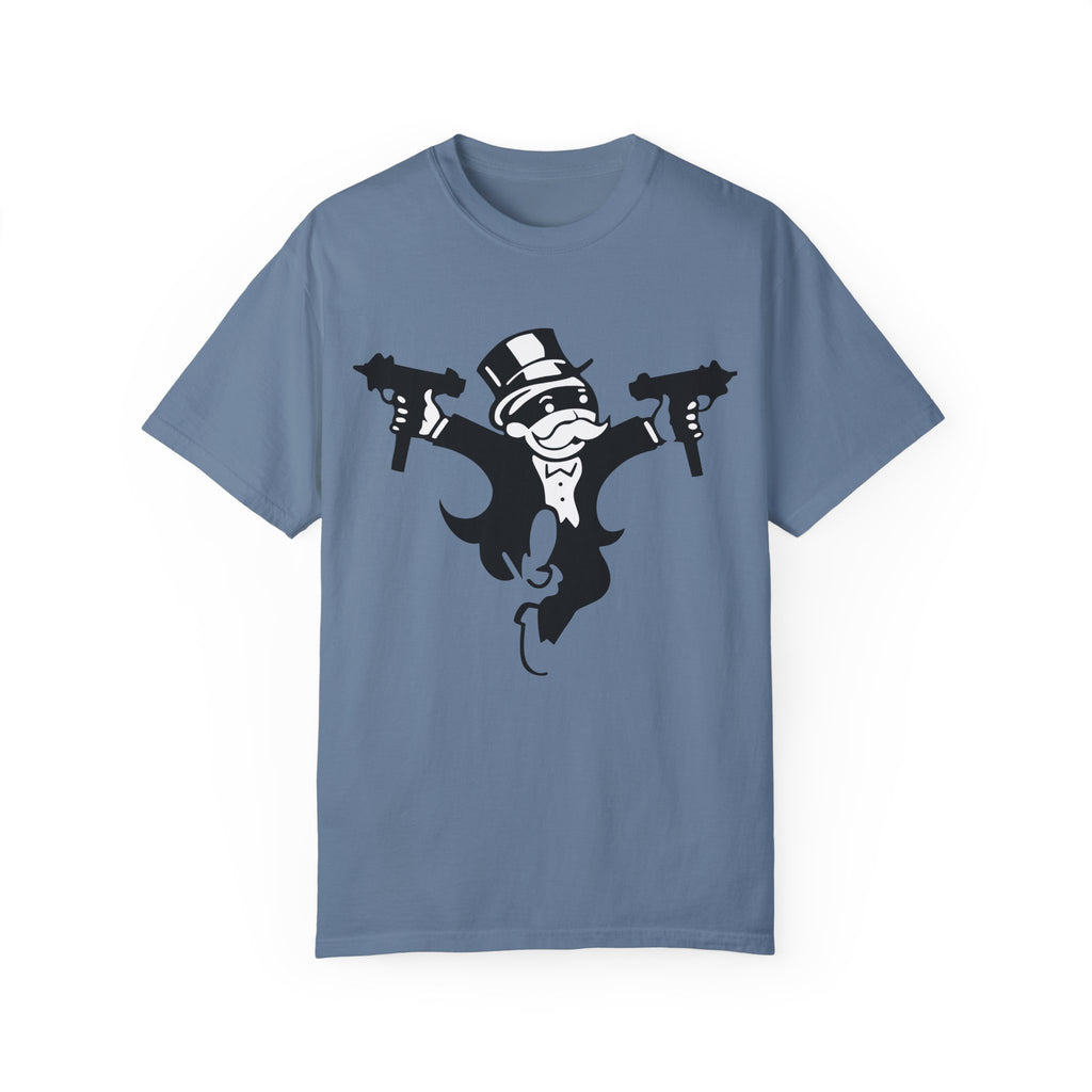 BraggerSwine Unisex Garment-Dyed T-Shirt - Monopoly Gangster