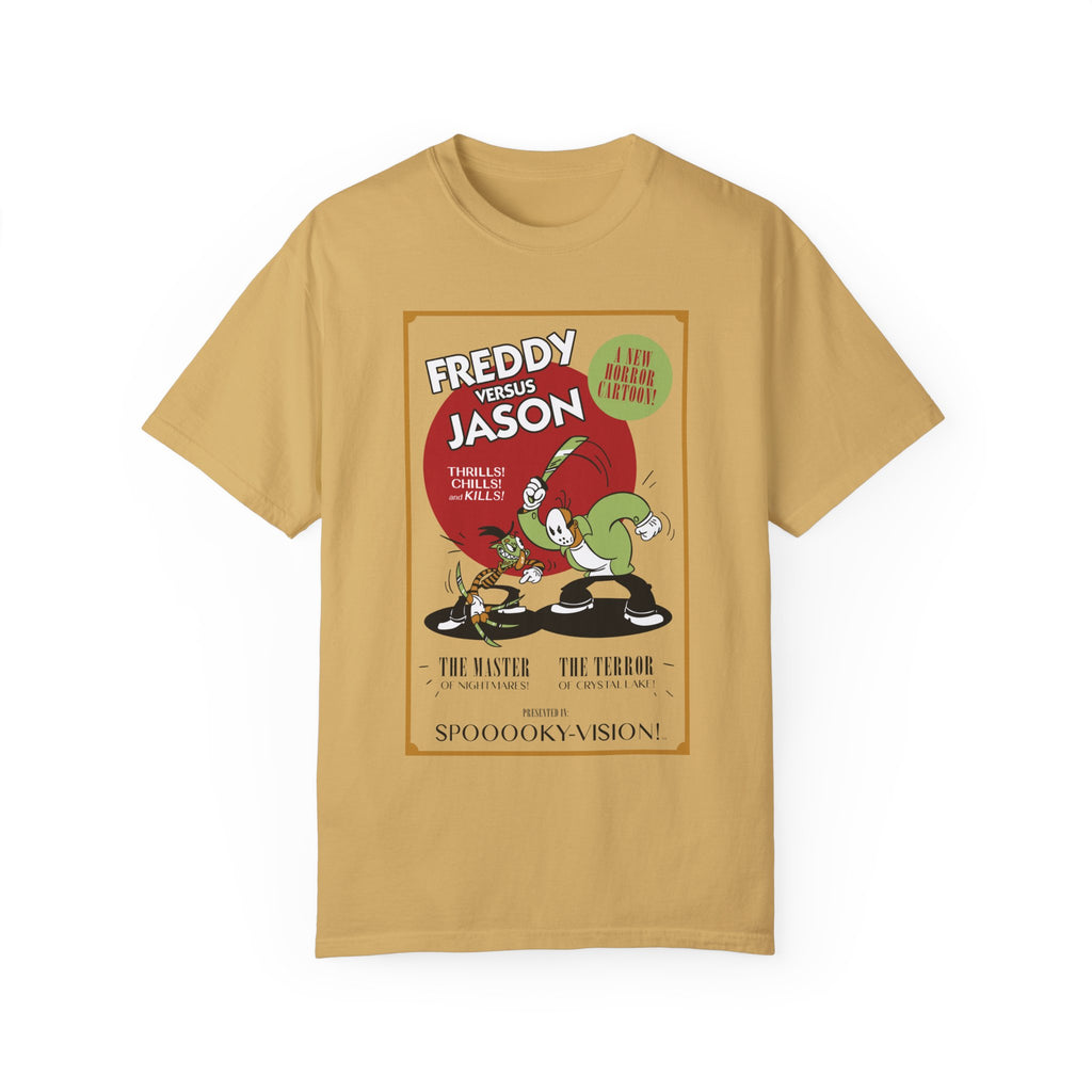 BraggerSwine Unisex Garment-Dyed T-Shirt - Freddy VS Jason