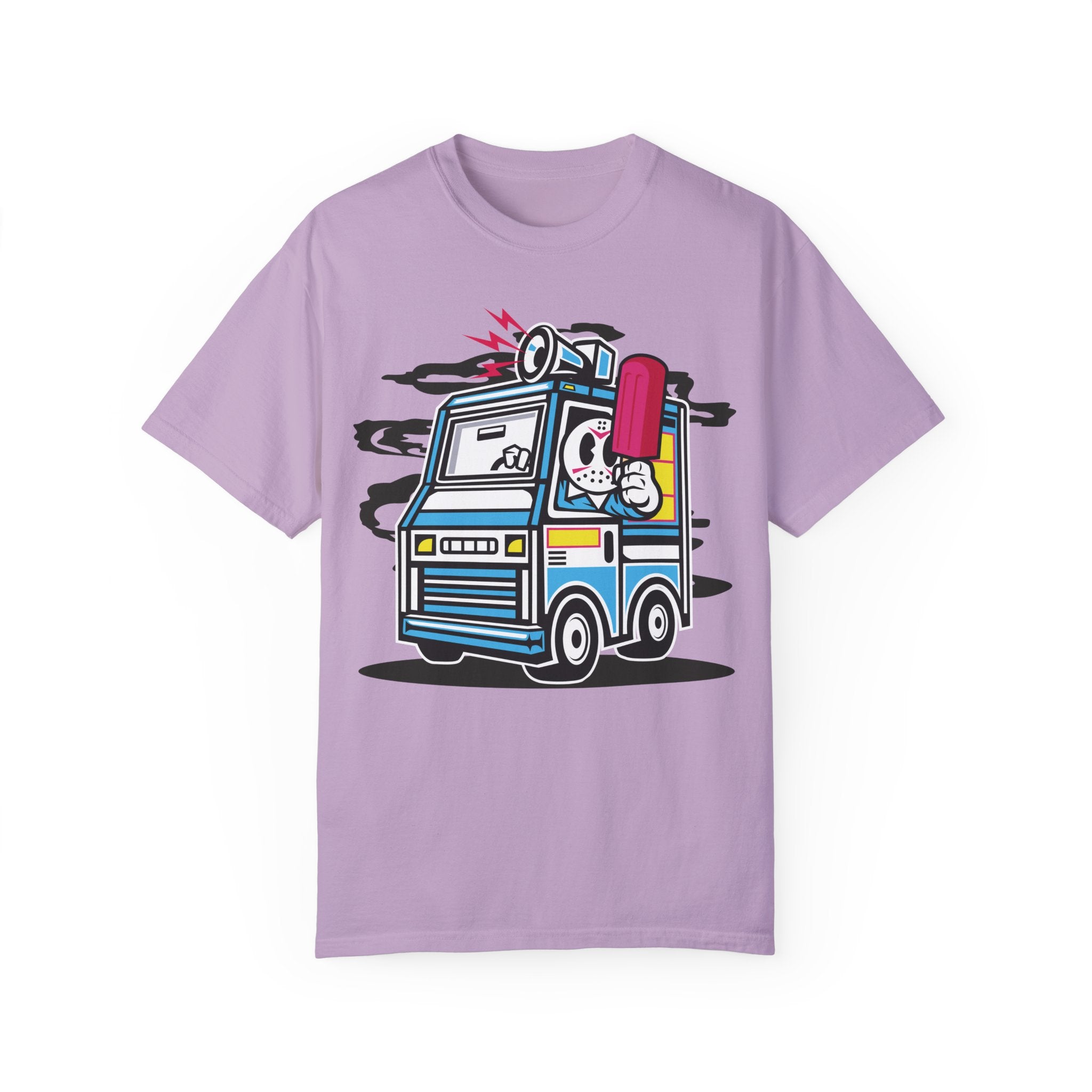 BraggerSwine Unisex Garment-Dyed T-Shirt - Serial Killer Ice Cream Truck